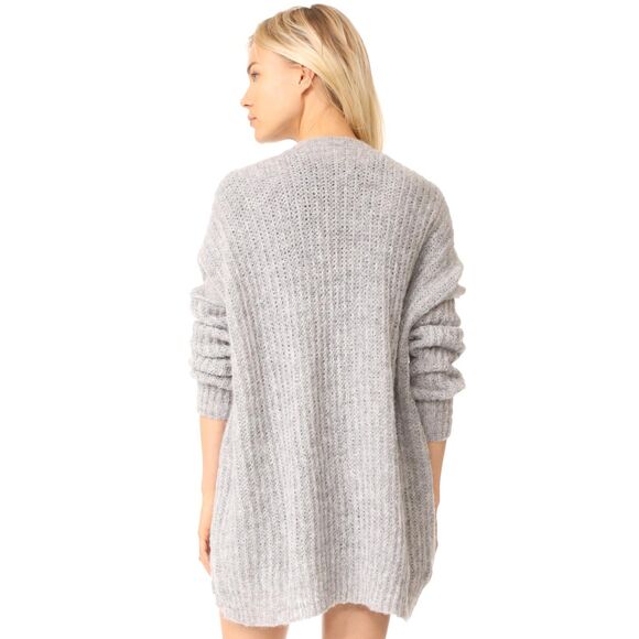 Free People Weekend Getaway alpaca cardigan sweater mint green medium - Picture 10 of 11